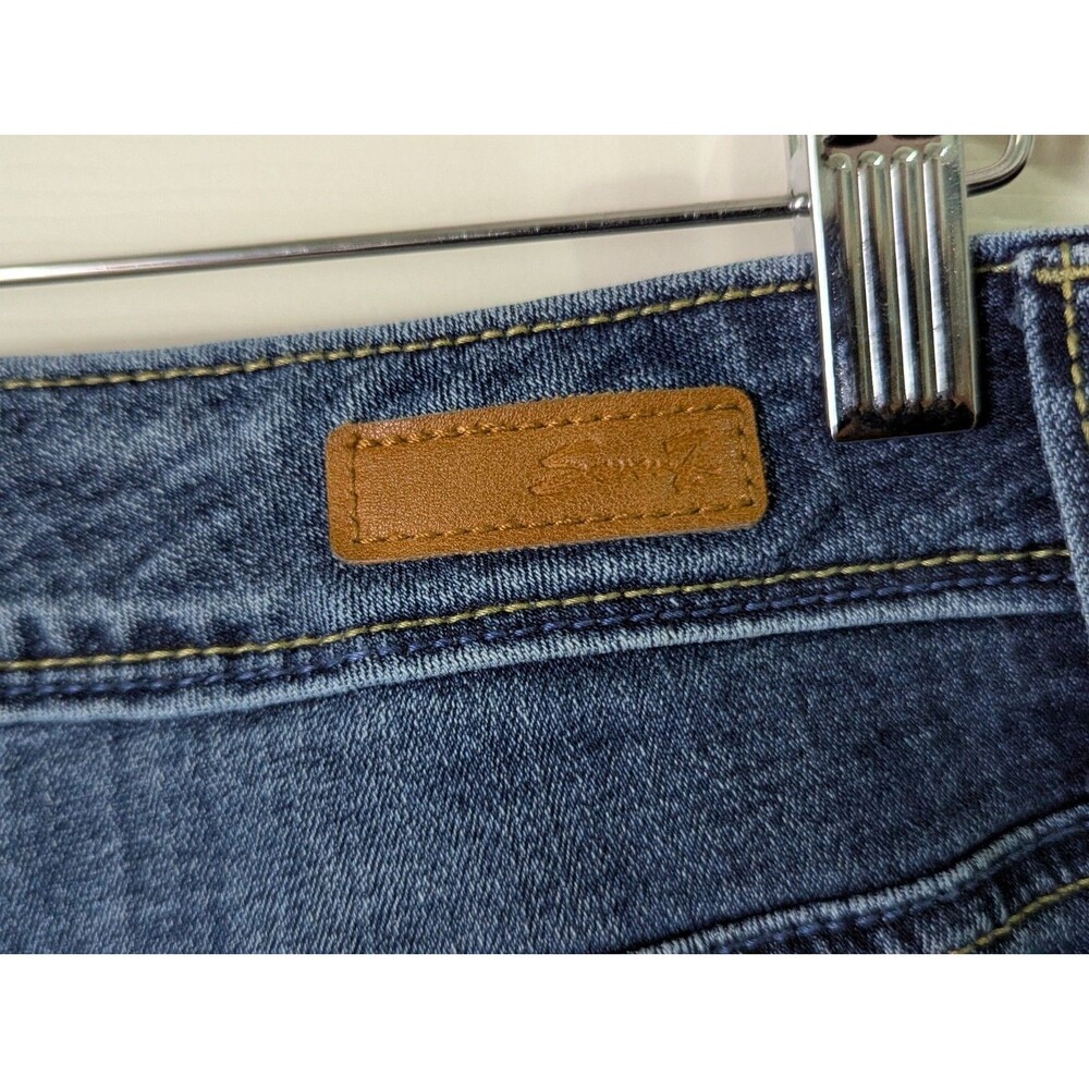 Seven 7 Denim Jeans Pants Womens 16 Classic Straight Leg Medium Wash Stretch - Picture 8 of 10